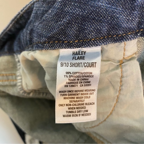 Aeropostale Hailey Flare Leg Denim Jeans Medium Wash Womens 9/10 Short - Picture 8 of 8